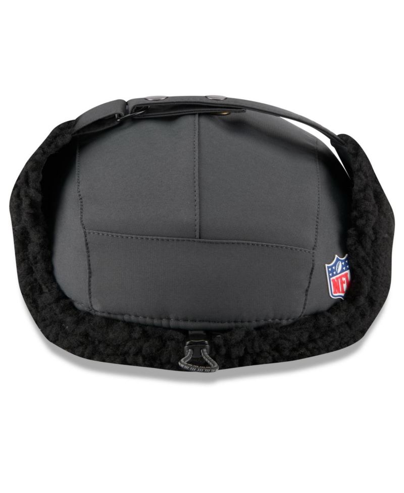 Men's Charcoal Atlanta Falcons 2025 Sideline Cold Weather Runner Dog Ear Adjustable Hat