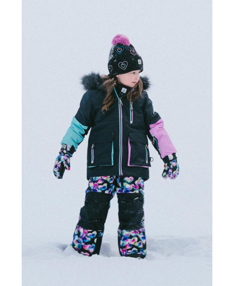 Little and Big Girl (6 -14) Two-Piece Play Snowsuit