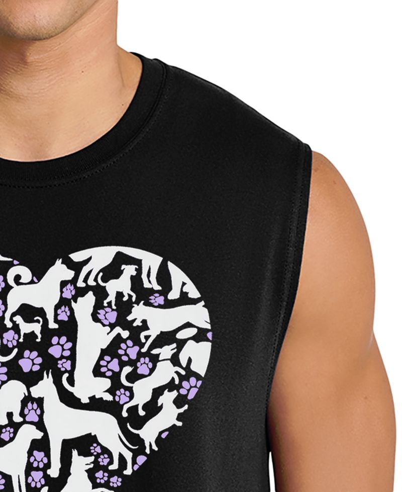 Men's Heart Puzzle Graphic Tank Top