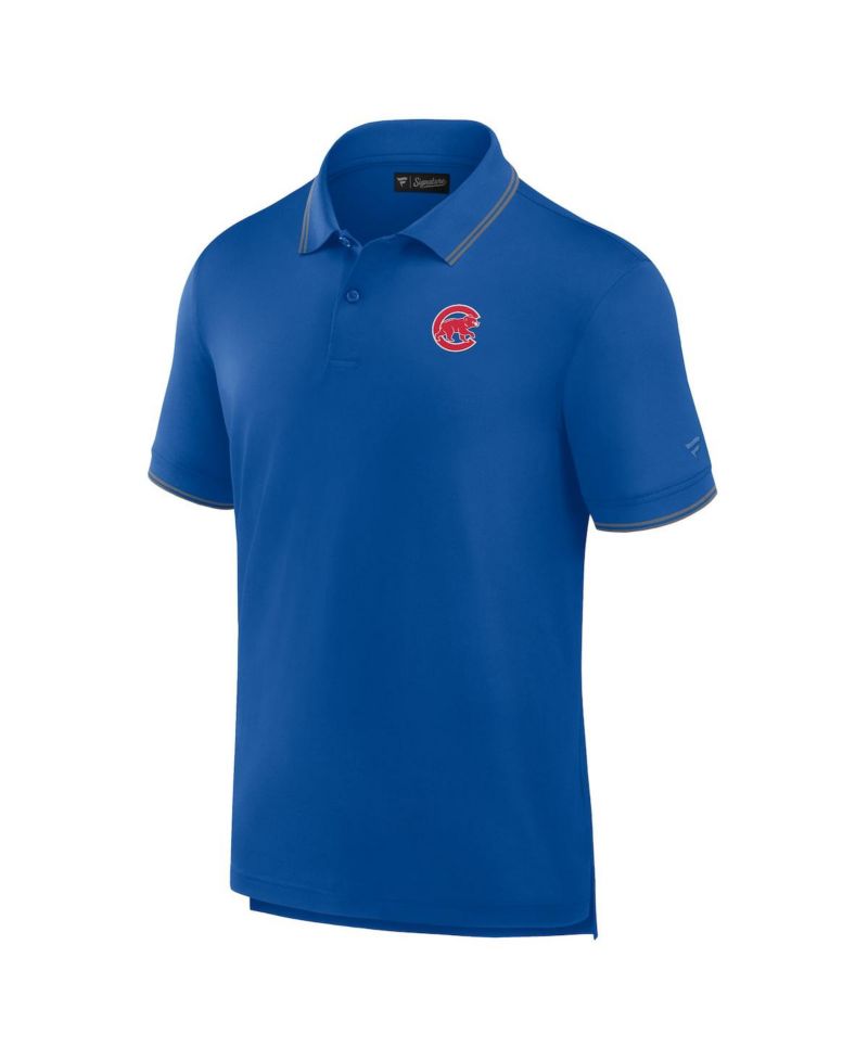 Men's Royal Chicago Cubs Pique Polo Shirt
