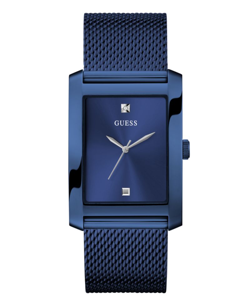 Men's Analog Blue Mesh Watch, 34mm