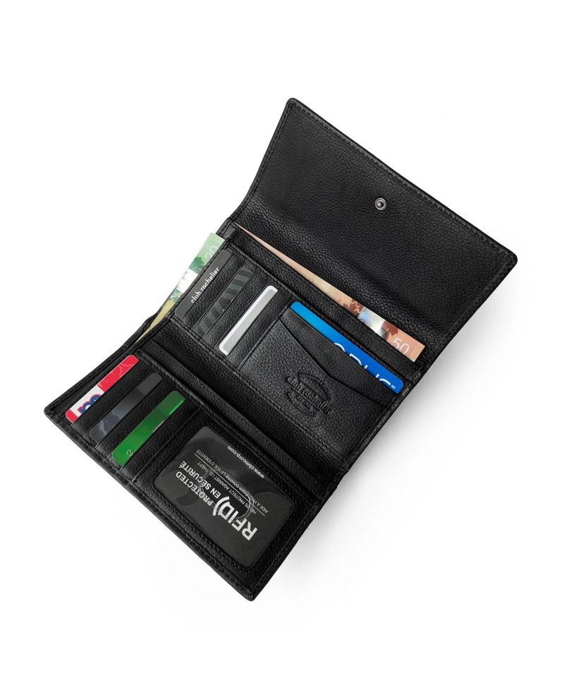 Ladies Medium Full Leather Clutch Wallet