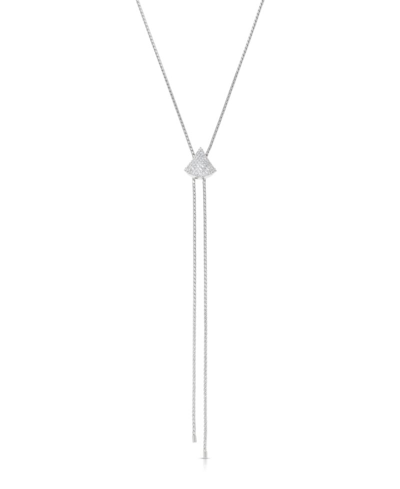 Pave Shine Bolo Necklace