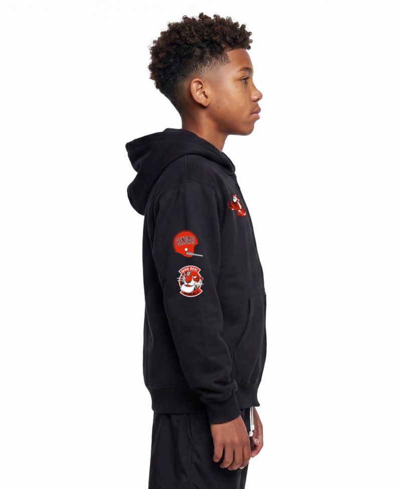 Big Boys and Girls Black Cincinnati Bengals Disney X Champion Full-Zip Hoodie
