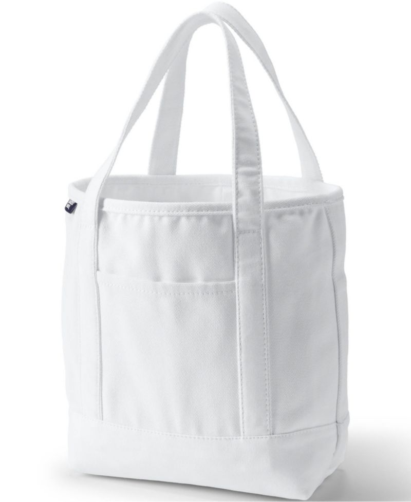 Medium 5 Pocket Open Top Canvas Tote Bag