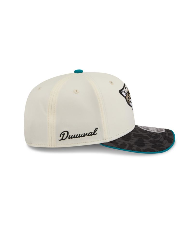 Men's Cream/Black Jacksonville Jaguars 2026 Rivalries Collection Sideline 9SEVENTY Adjustable Hat