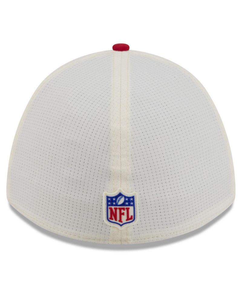 Men's Cream/Scarlet San Francisco 49ers 2026 NFL Training Camp 39THIRTY Flex Hat