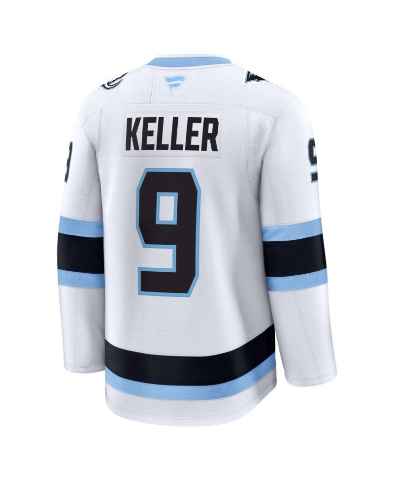 Men's Clayton Keller White Utah Mammoth Away Premium Player Jersey