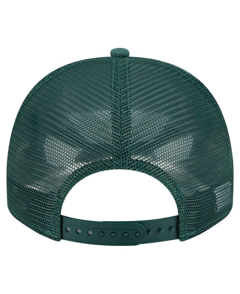 Men's Hunter Green Milwaukee Bucks Vintage Team Rope A-Frame 9FIFTY Snapback Hat