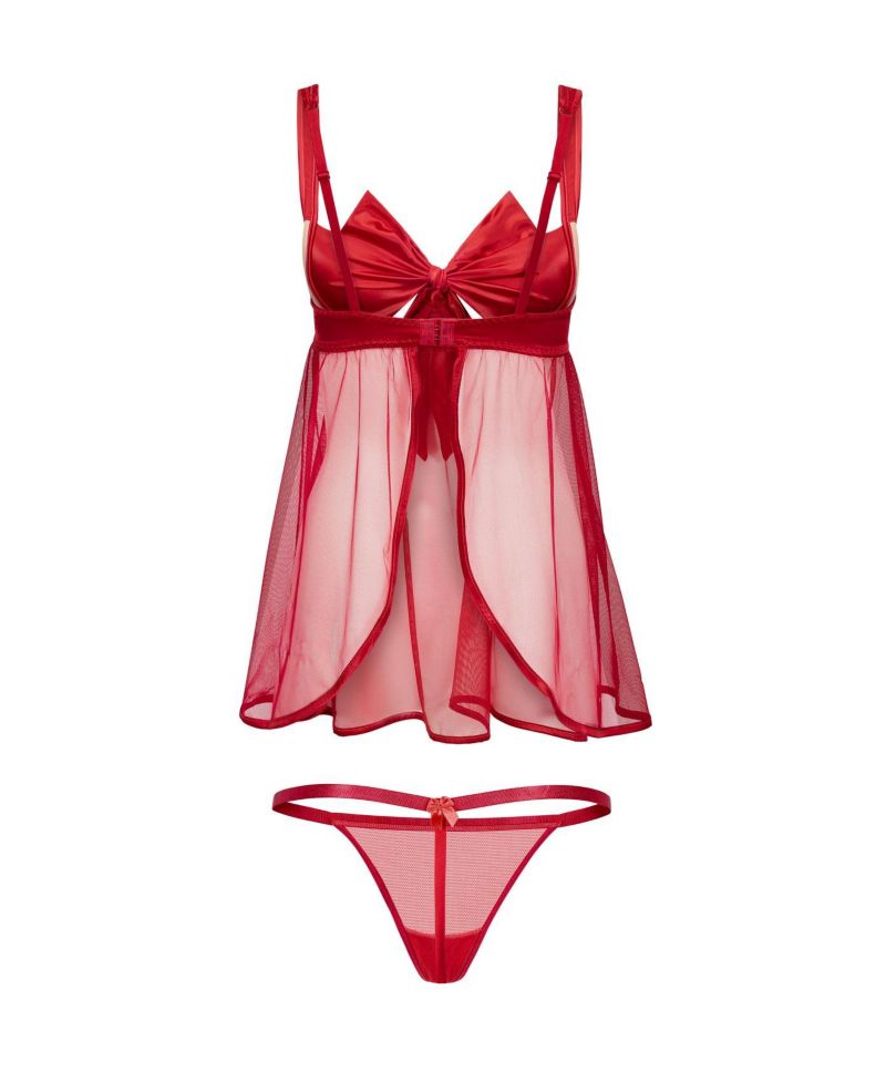 Women's Bessima Babydoll and G-String Set Lingerie