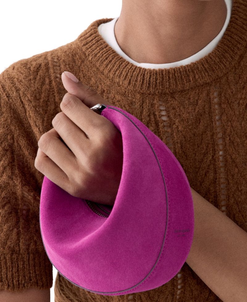 Duo Small Suede Shoulder Handbag