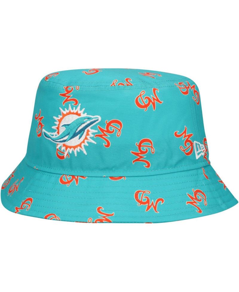 Men's Aqua Miami Dolphins City Originals Bucket Hat