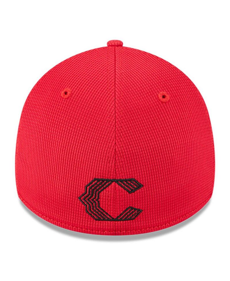 Men's Red Cincinnati Reds City Connect Batting Practice 39THIRTY Flex Hat