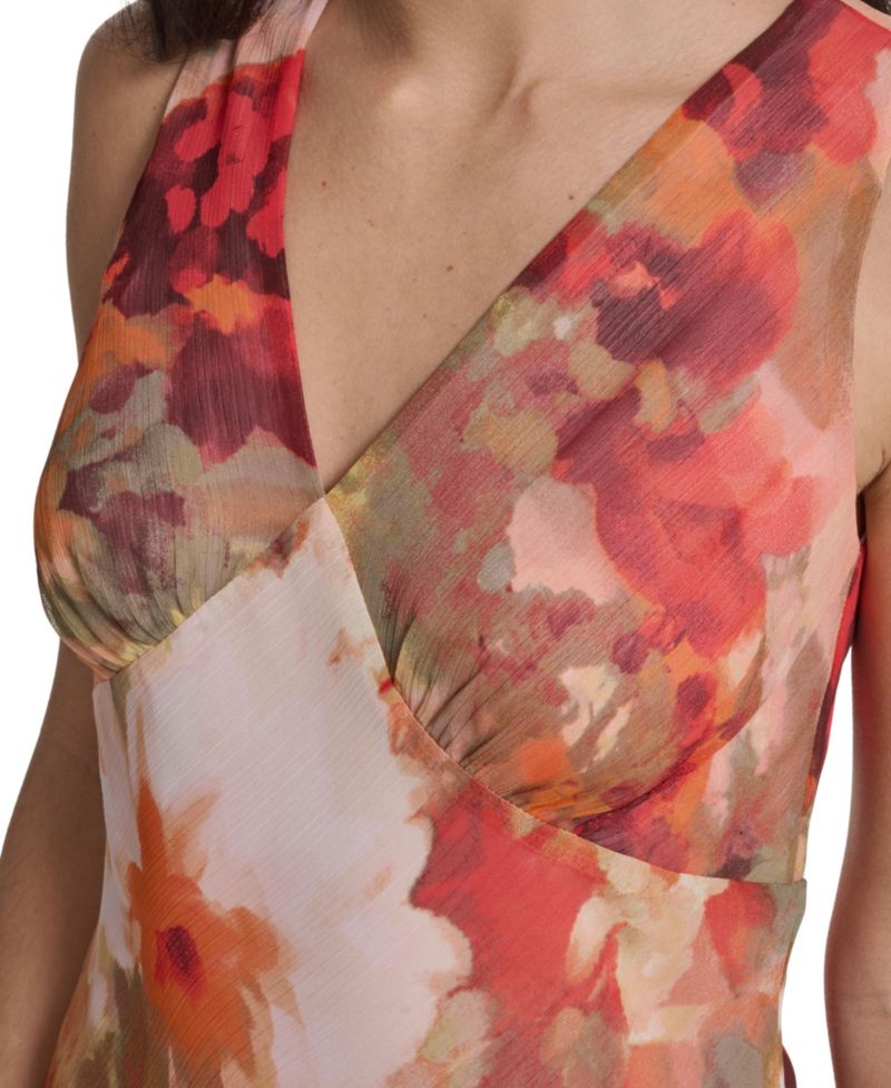 Women’s V-Neck Midi Dress