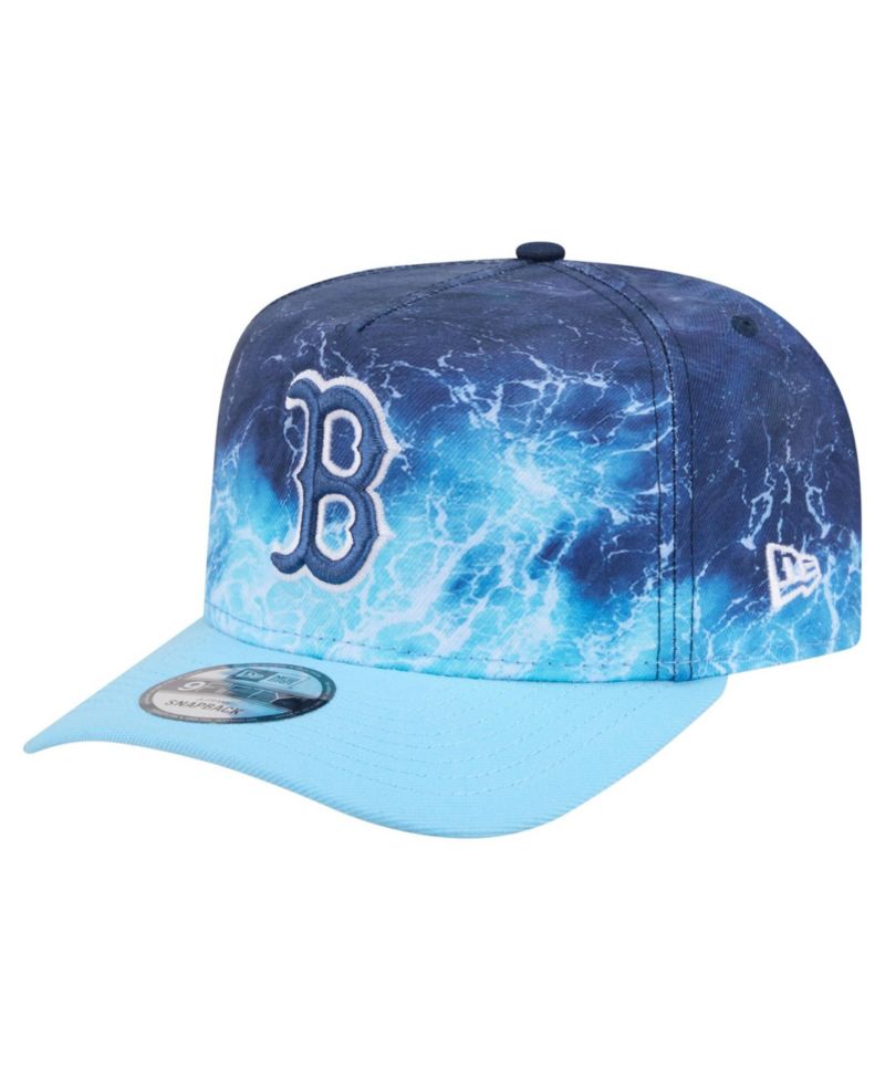Men's Light Blue Boston Red Sox Deep Water Pre-Curved 9FIFTY A-Frame Snapback Hat