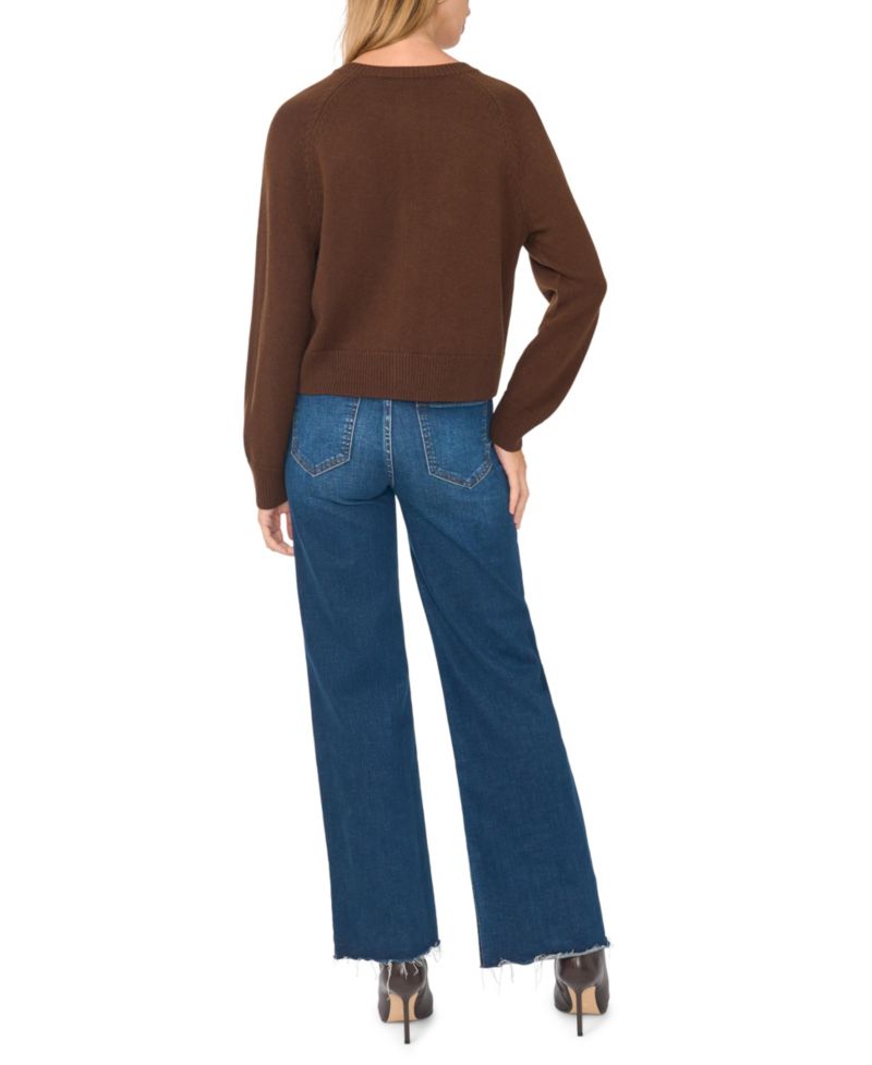 Women's Button-Front Raglan Cardigan