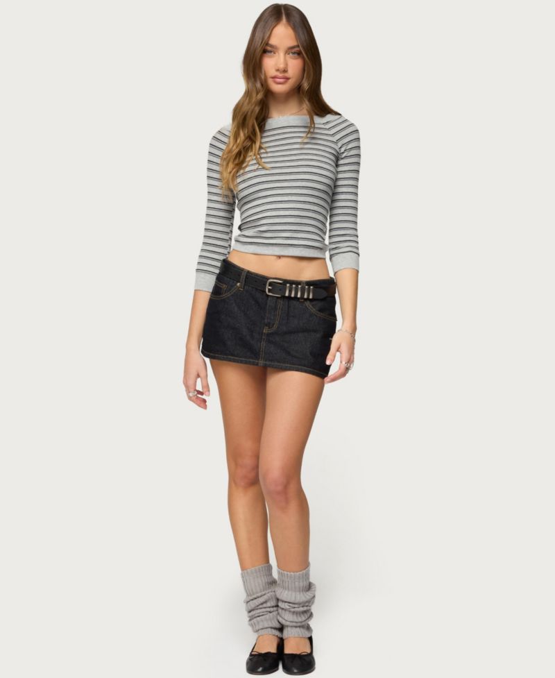 Women's Imelde Striped Boat Neck Top