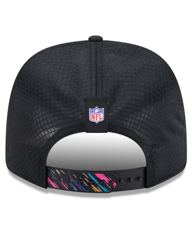 Men's Black Los Angeles Chargers 2026 NFL Cruical Catch 9SEVENTY Adjustable Trucker Hat