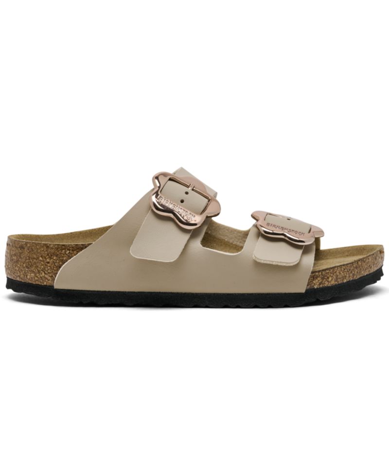 Big Girls' Arizona Birko-Flor Flower Buckle Sandals from Finish Line