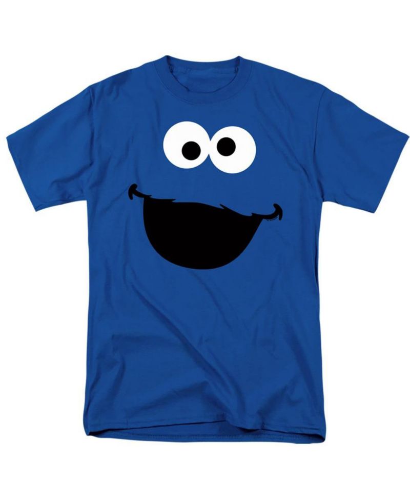Men's Cookie Monster Face Graphic Classic-Fit T-Shirt