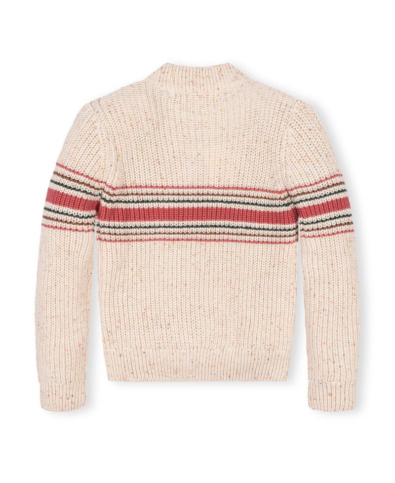 Little and Big Girls (XXS - L) Organic Mock Neck Sweater with Buttons