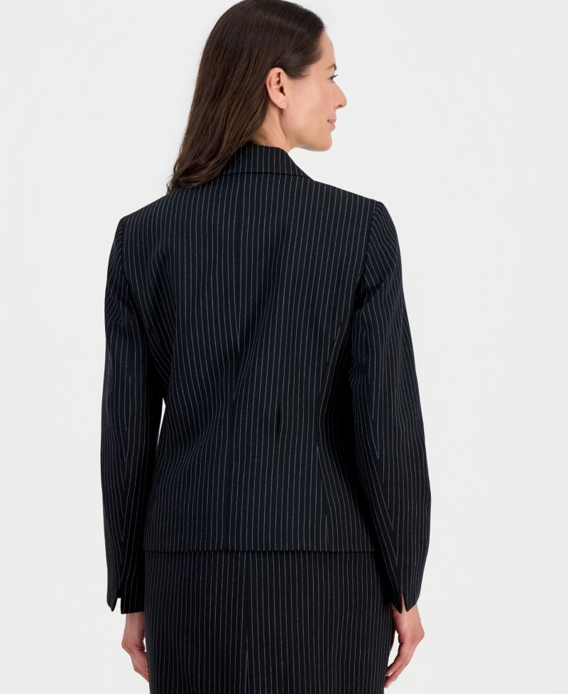 Women's Three-Button Notch-Collar Jacket & Slim Skirt Suit