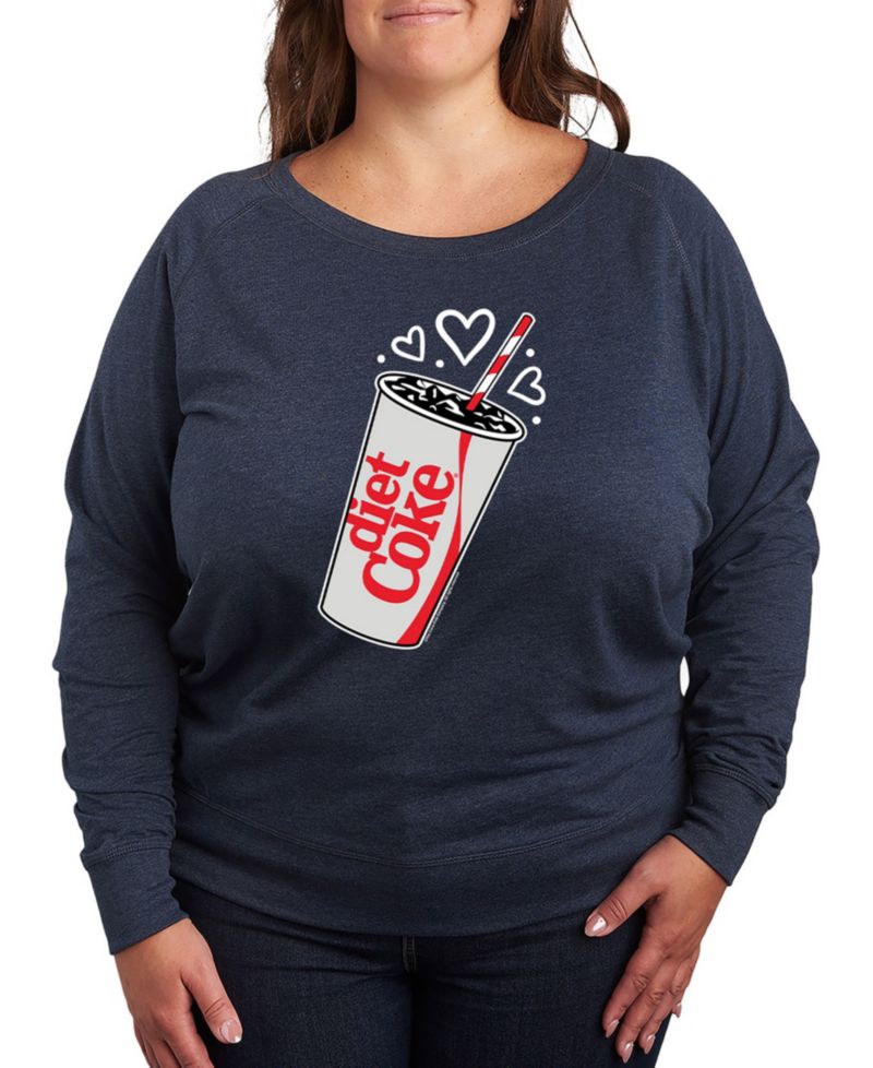 Plus Size Coca-Cola Hearts Graphic Pullover T-Shirt