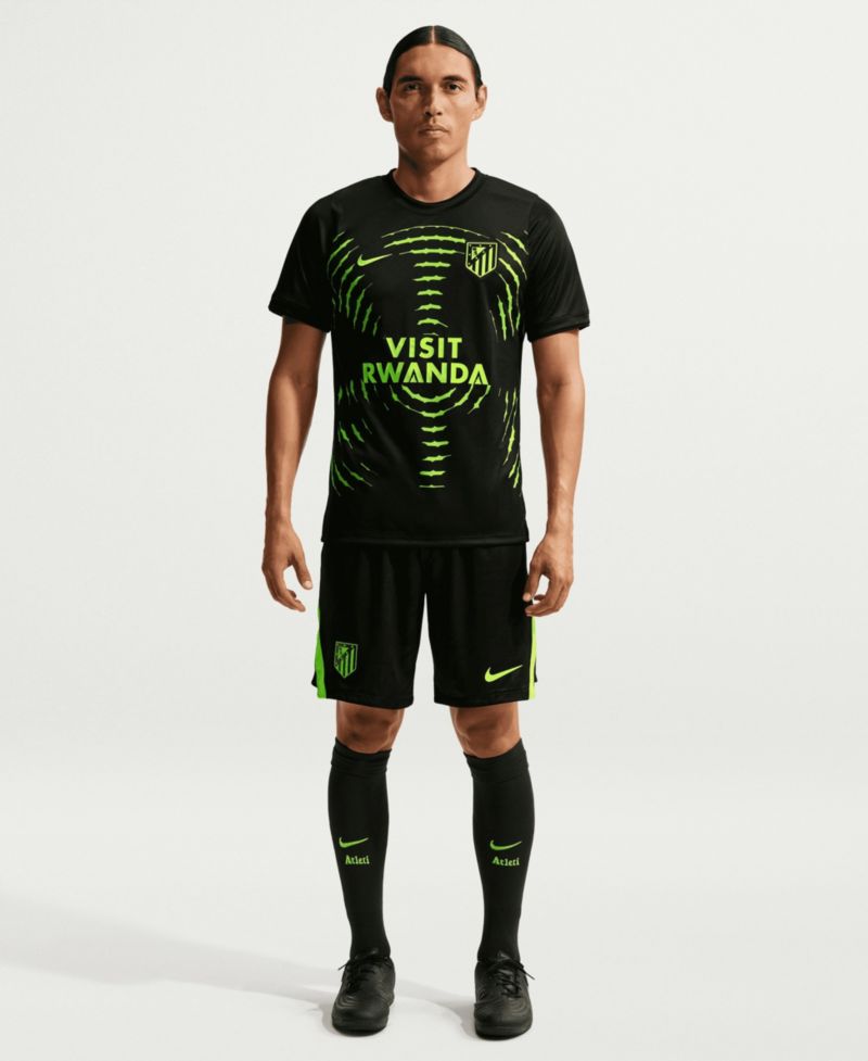 Men's Black Atletico de Madrid 2026/27 Away Pre-Match Top