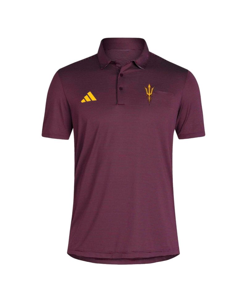 Men's Maroon Arizona State Sun Devils Ultimate 365 Stripe Polo Shirt