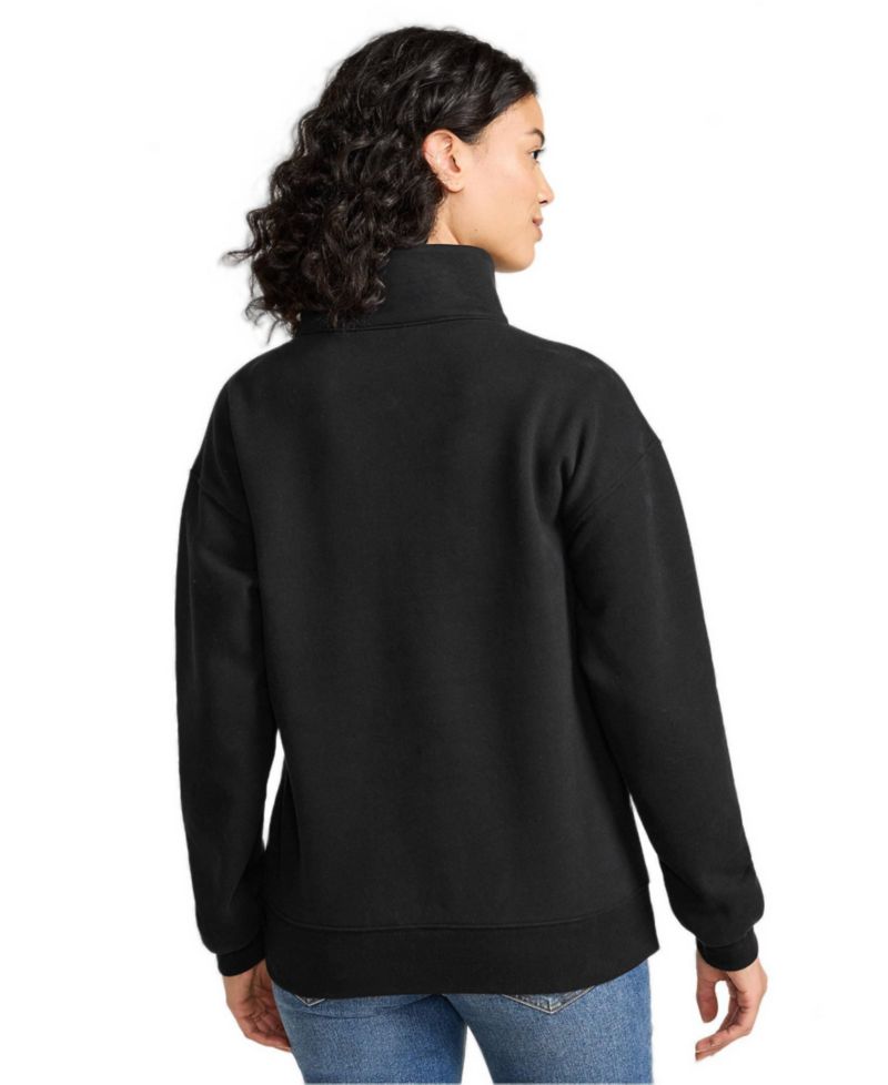 Women's Serious Sweats Quarter-Zip Relaxed Fleece Pullover Sweatshirt