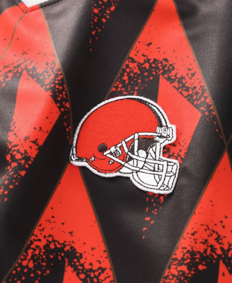 Men's Orange/Brown Cleveland Browns Football x Football V-Neck Fan Jersey
