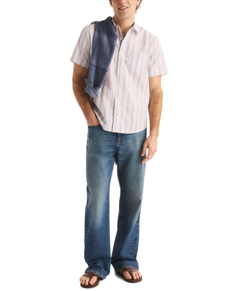 Men's Short-Sleeve Striped Shirt