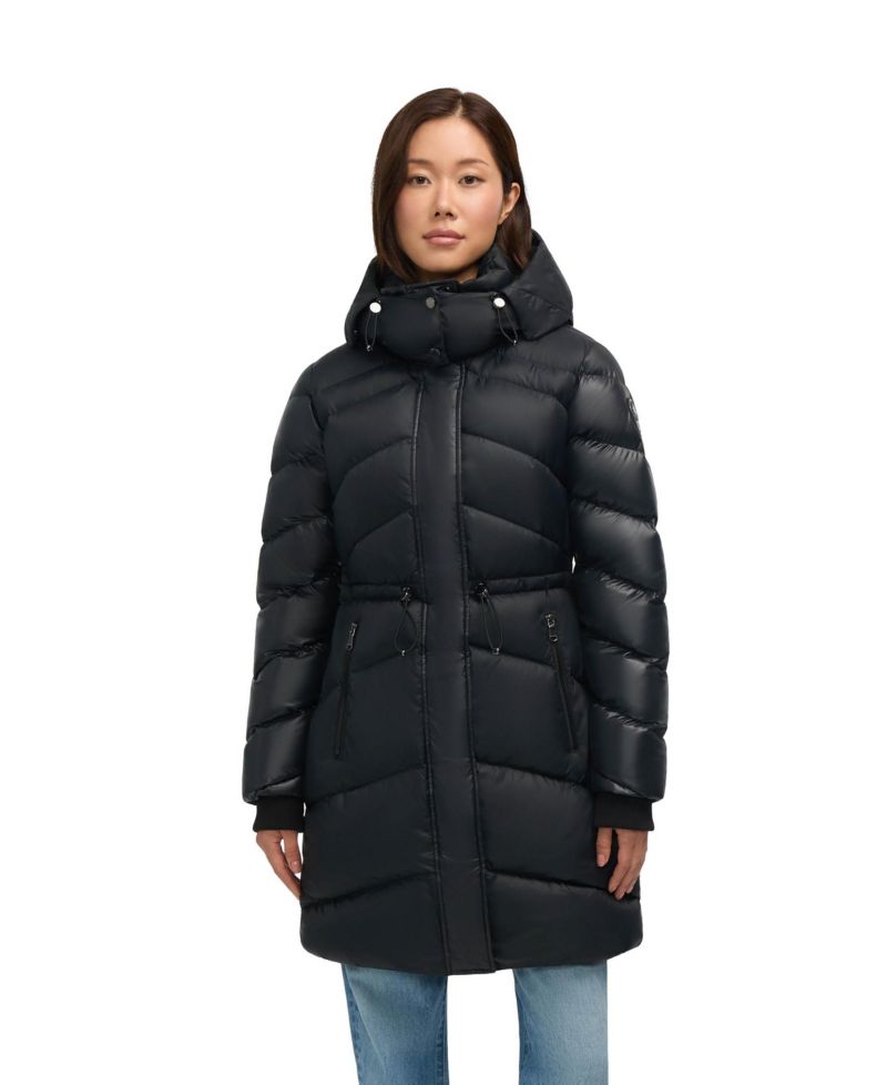 Women's Saturn Mid-Length Quilted Puffer with Removable Hood
