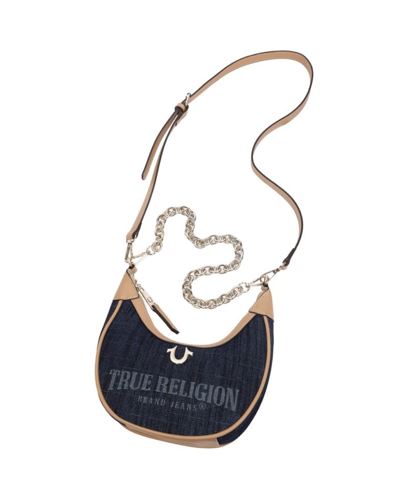 Multi-Strap Denim Shoulder Bag