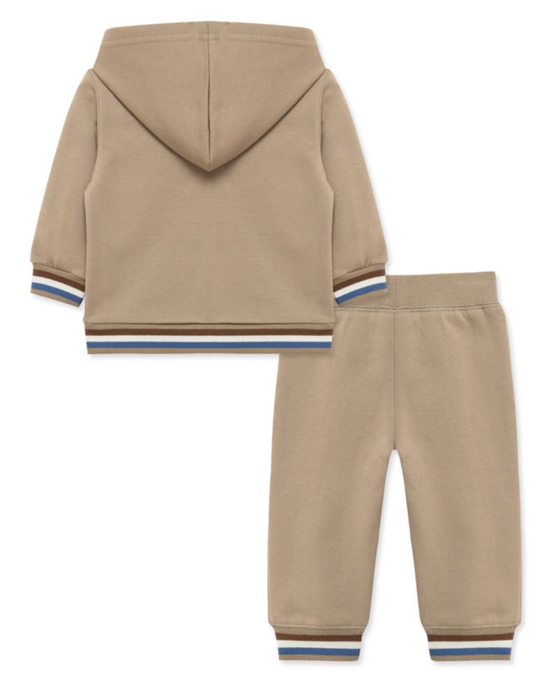 Baby Boys' Bear Zip-Up Hoodie and Jogger Pants, 2-Piece Set
