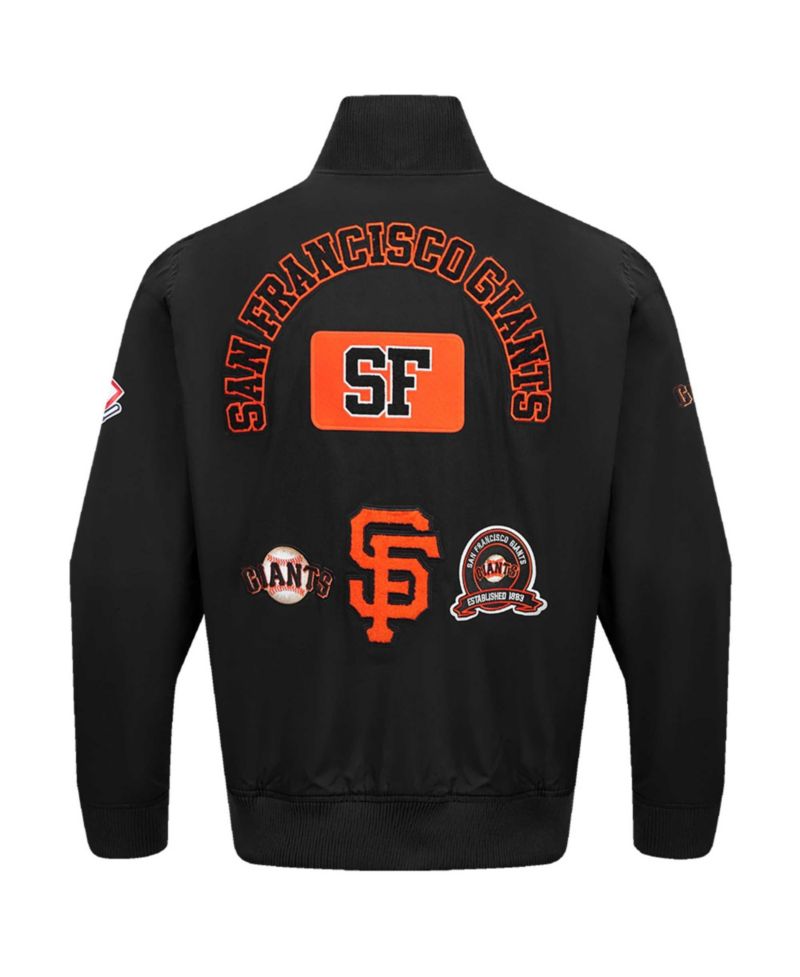 Men's Black San Francisco Giants Area Code Twill Full-Zip Jacket
