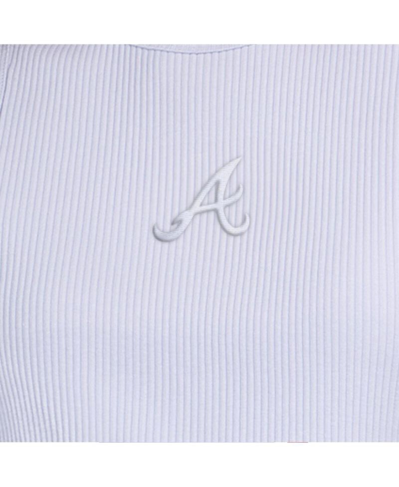 Women's Light Blue Atlanta Braves Pastels Ribbed Tank Top