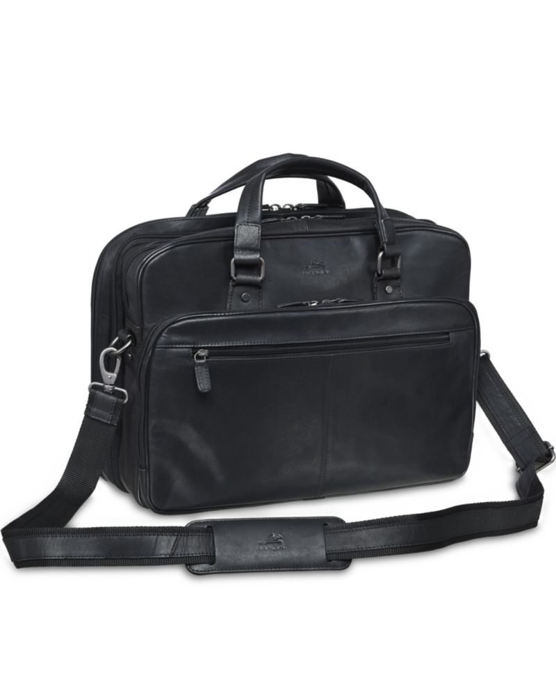 Buffalo Collection Expandable Double Compartment Laptop/ Tablet Briefcase