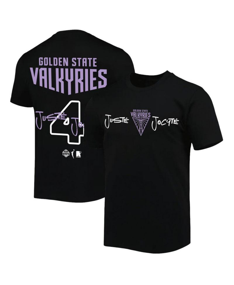 Men's and Women's Juste Jocyte Black Golden State Valkyries Name & Number T-Shirt