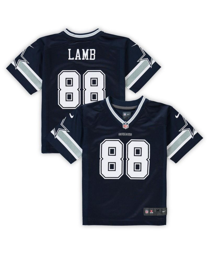 Preschool Boys and Girls CeeDee Lamb Navy Dallas Cowboys Game Jersey