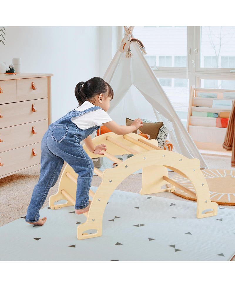 8-in-1 Climbing Arch Sensory Table with Collapsible Storage Bin