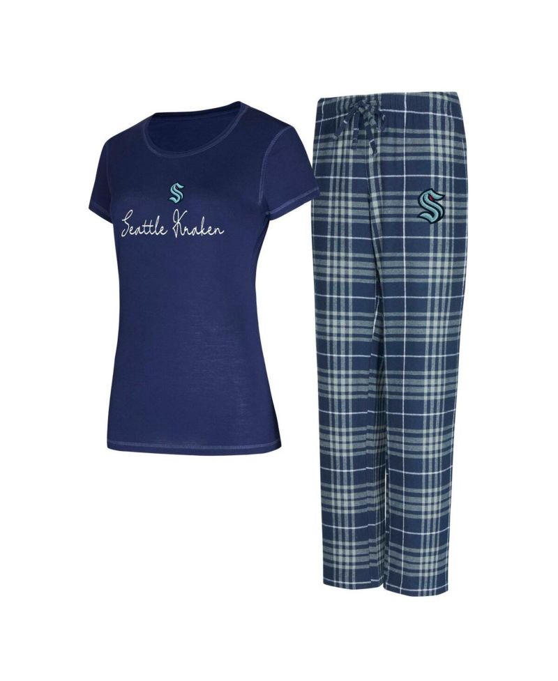 Women's 2-Piece Seattle Kraken Vector Top and Pants Sleep Set