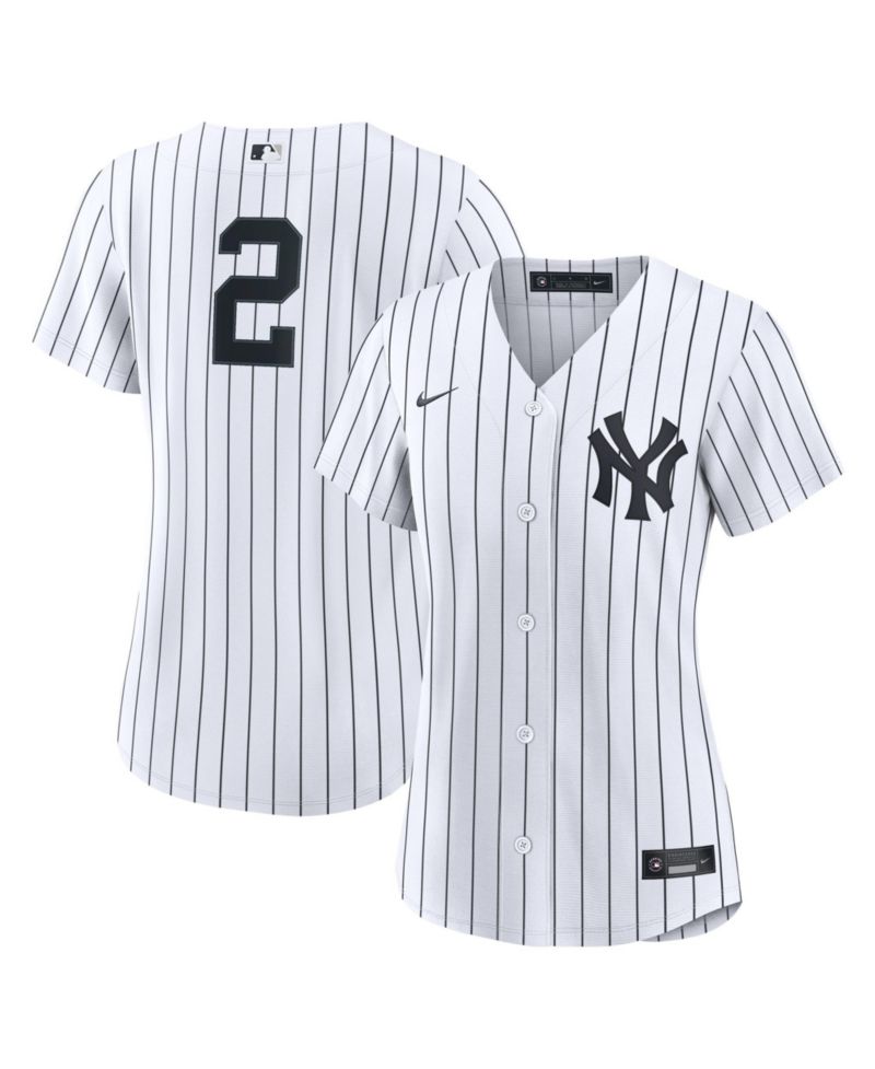 Women's New York Yankees Derek Jeter Home Retired Replica Jersey