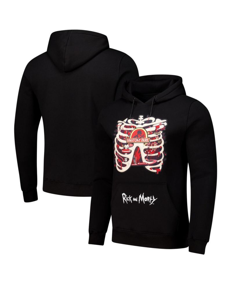 Men's Black Rick And Morty Every Rick Pullover Hoodie