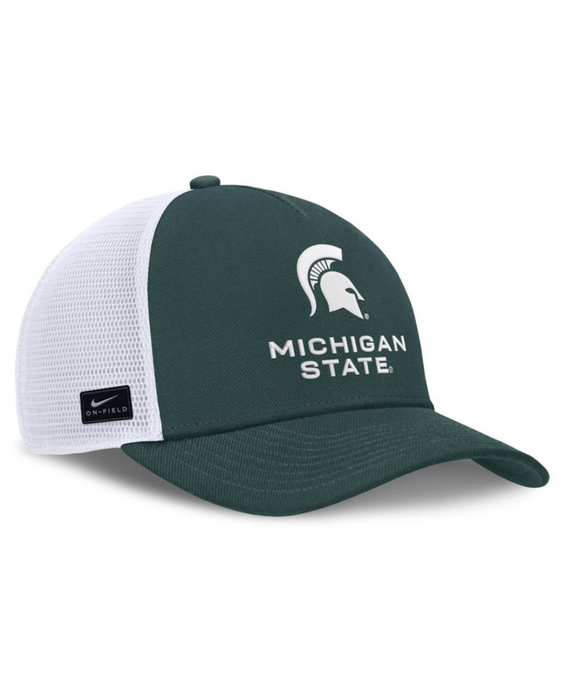 Men's and Women's Forest Green Michigan State Spartans 2026 On-Field Gameday Trucker Hat