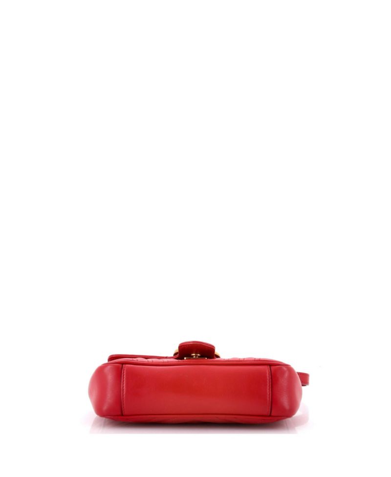 Mini GG Marmont Flap Bag Matelasse Leather