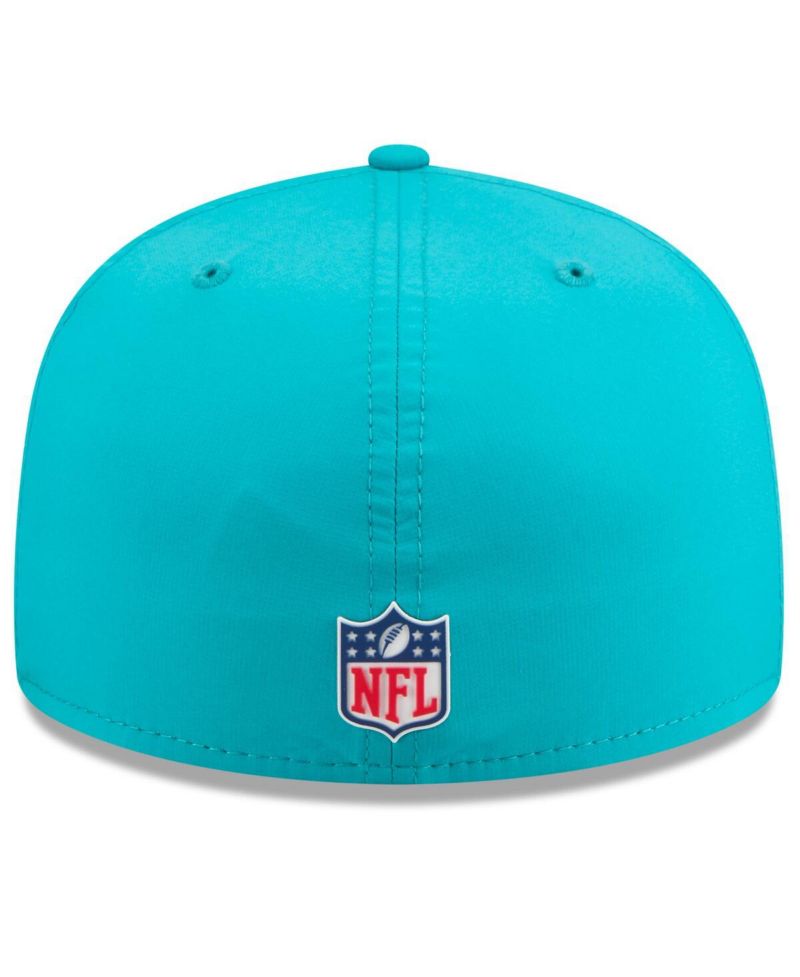 Men's Aqua Miami Dolphins 2025 Sideline 59FIFTY Fitted Hat