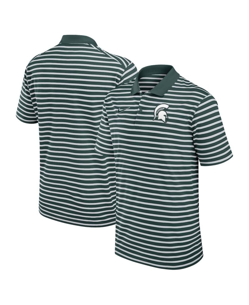 Men's Michigan State Spartans Primetime Victory Striped Performance Polo