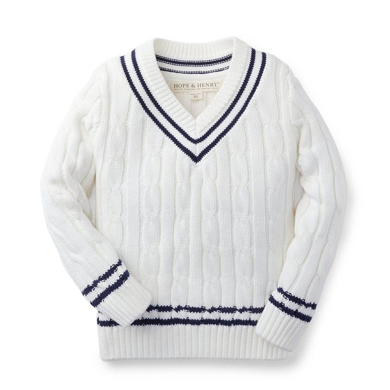 Hope and Henry Boys' Organic Tennis Sweater, Kids