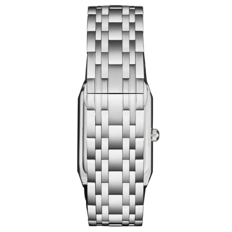 4084 Modern Rectangular Bracelet Watch - Sunray Dial, Date Display, Slim Stainless Design